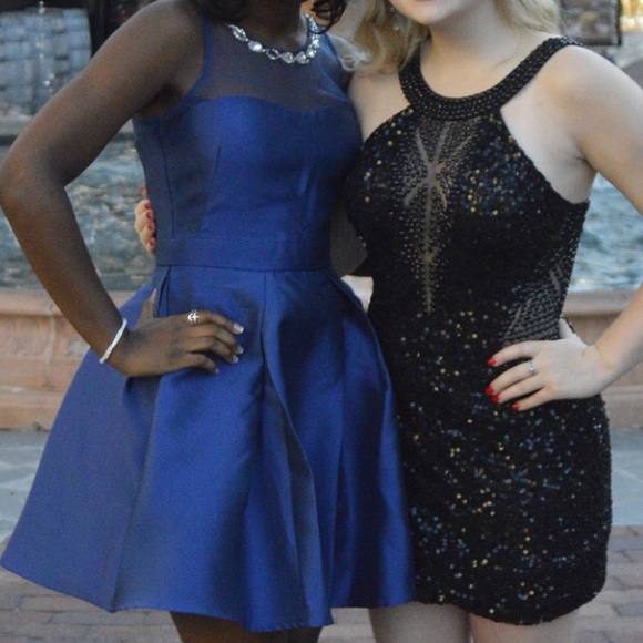 PromGirl Dresses & Skirts - Embellished Satin Homecoming Dress PromGirl Dresses & Skirts - Embellished Satin Homecoming Dress